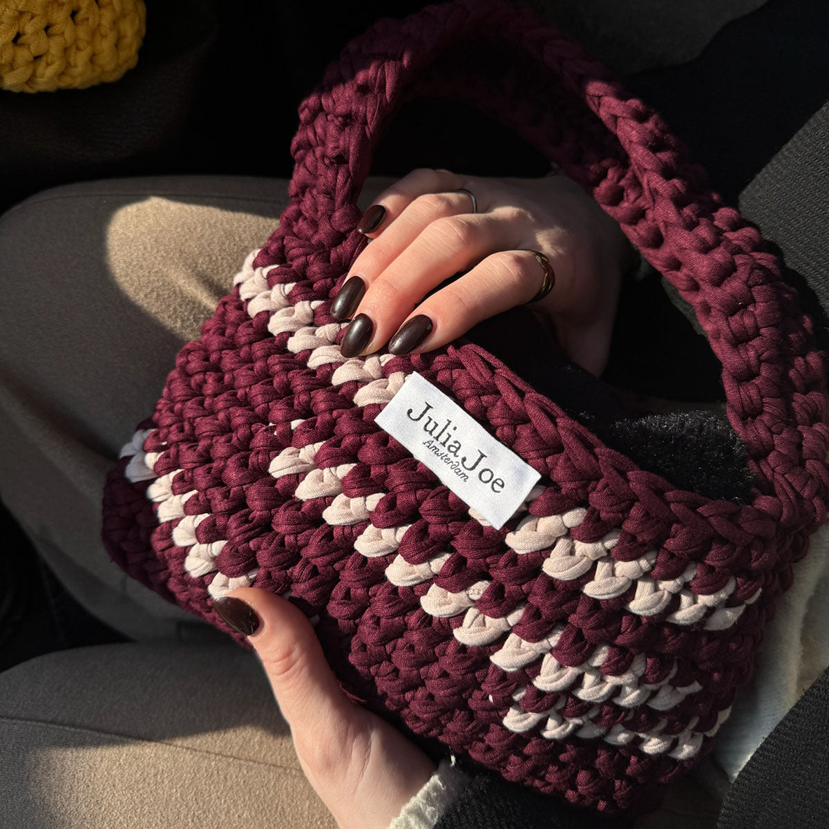 Lou // burgundy&beige